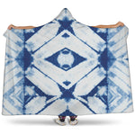 Tie Dye Shibori Pattern Print Hooded Blanket