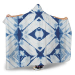 Tie Dye Shibori Pattern Print Hooded Blanket