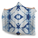Tie Dye Shibori Pattern Print Hooded Blanket
