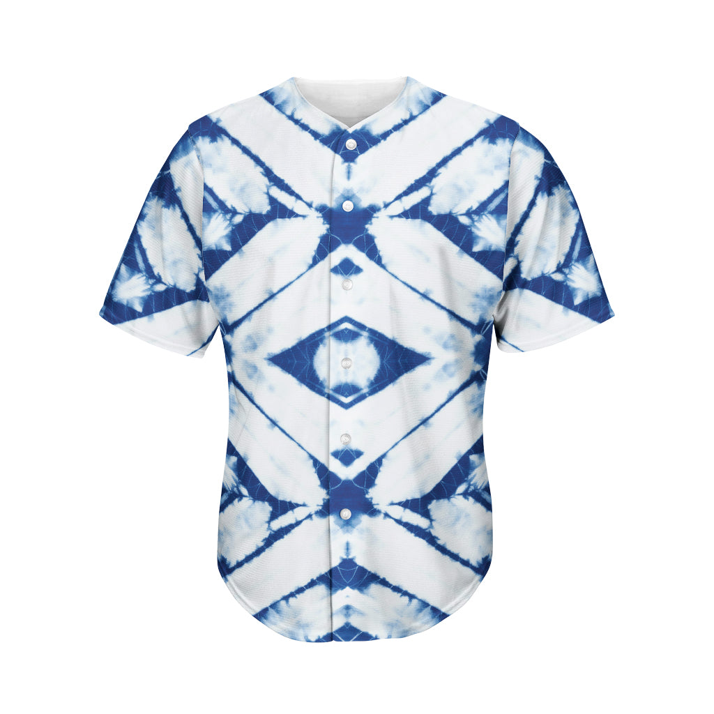 Tie Dye Shibori Pattern Print Men's Baseball Jersey