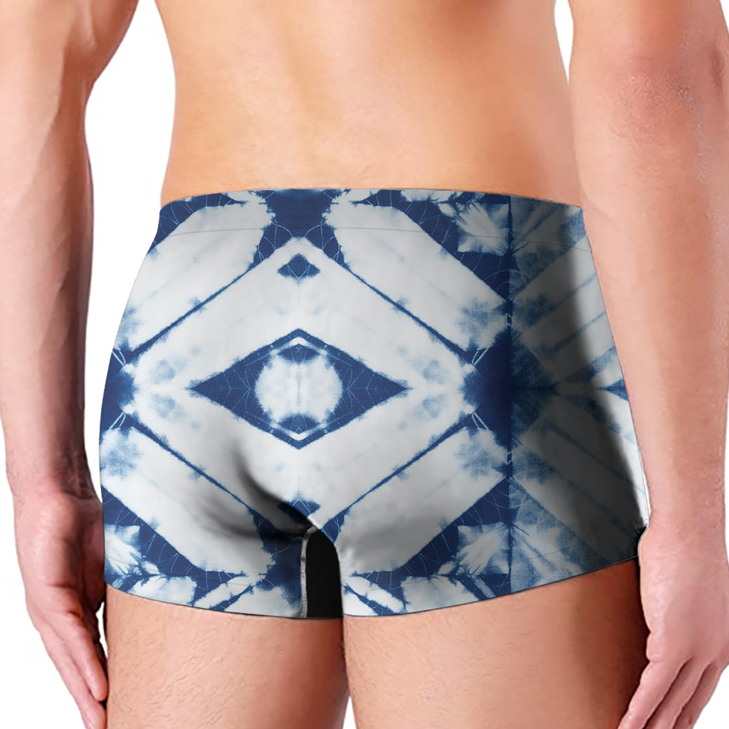 Tie Dye Shibori Pattern Print Men's Boxer Briefs