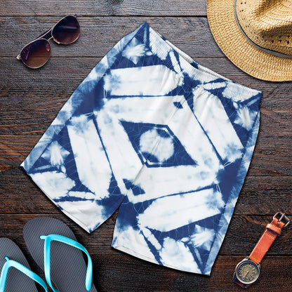 Tie Dye Shibori Pattern Print Men's Shorts