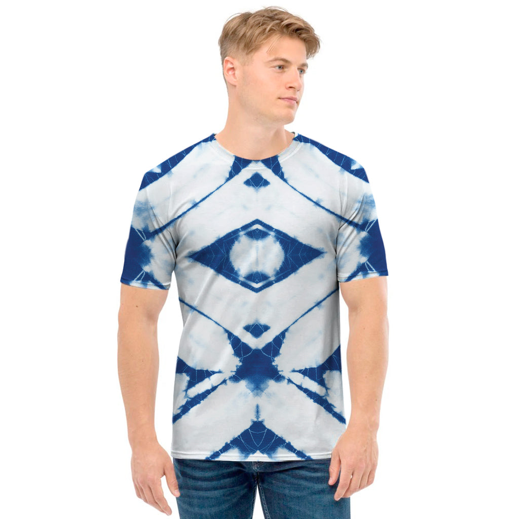 Tie Dye Shibori Pattern Print Men's T-Shirt