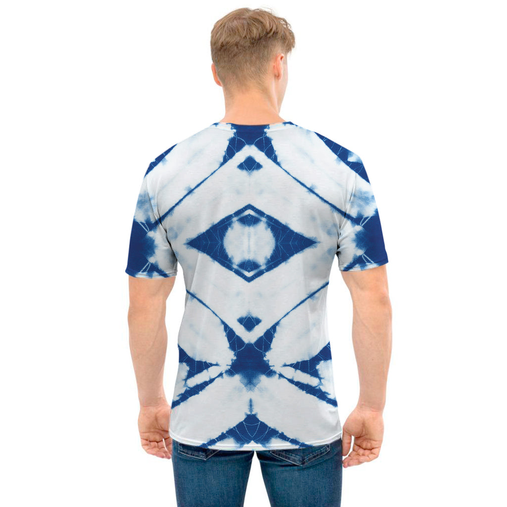 Tie Dye Shibori Pattern Print Men's T-Shirt