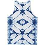 Tie Dye Shibori Pattern Print Men's Tank Top