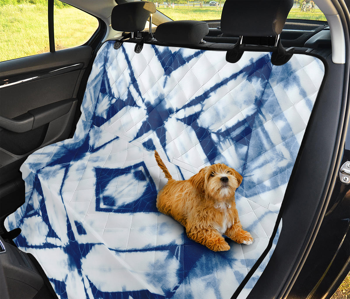 Tie Dye Shibori Pattern Print Pet Car Back Seat Cover