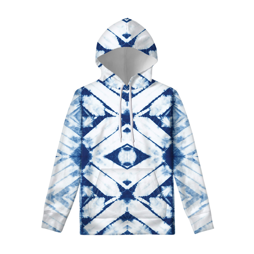 Tie Dye Shibori Pattern Print Pullover Hoodie