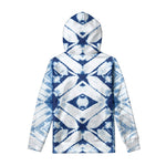 Tie Dye Shibori Pattern Print Pullover Hoodie