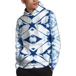 Tie Dye Shibori Pattern Print Pullover Hoodie