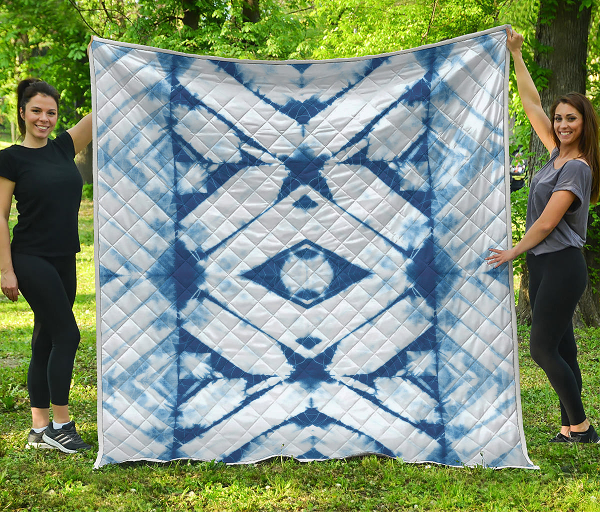 Tie Dye Shibori Pattern Print Quilt