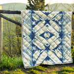Tie Dye Shibori Pattern Print Quilt