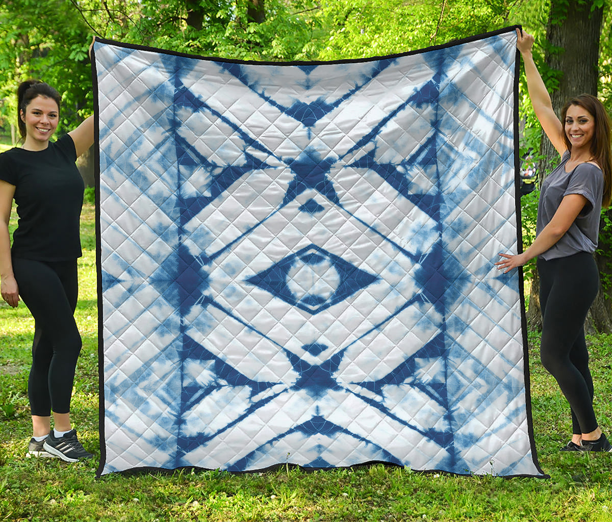 Tie Dye Shibori Pattern Print Quilt