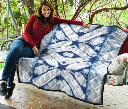 Tie Dye Shibori Pattern Print Quilt