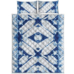 Tie Dye Shibori Pattern Print Quilt Bed Set