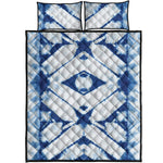 Tie Dye Shibori Pattern Print Quilt Bed Set