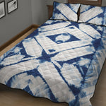 Tie Dye Shibori Pattern Print Quilt Bed Set