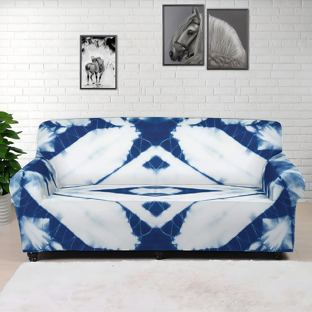 Tie Dye Shibori Pattern Print Sofa Cover