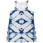 Tie Dye Shibori Pattern Print Women's Racerback Tank Top
