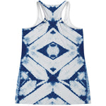 Tie Dye Shibori Pattern Print Women's Racerback Tank Top