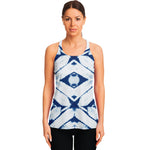 Tie Dye Shibori Pattern Print Women's Racerback Tank Top