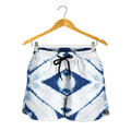 Tie Dye Shibori Pattern Print Women's Shorts