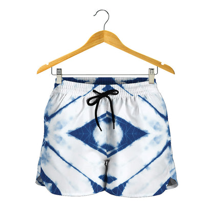 Tie Dye Shibori Pattern Print Women's Shorts