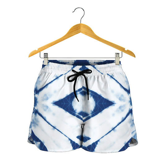 Tie Dye Shibori Pattern Print Women's Shorts