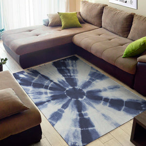 Tie Dye Shibori Print Area Rug