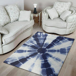 Tie Dye Shibori Print Area Rug