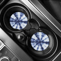 Tie Dye Shibori Print Car Coasters
