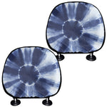 Tie Dye Shibori Print Car Headrest Covers