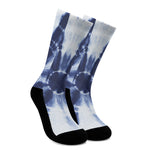 Tie Dye Shibori Print Crew Socks