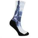 Tie Dye Shibori Print Crew Socks