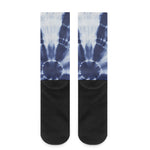 Tie Dye Shibori Print Crew Socks