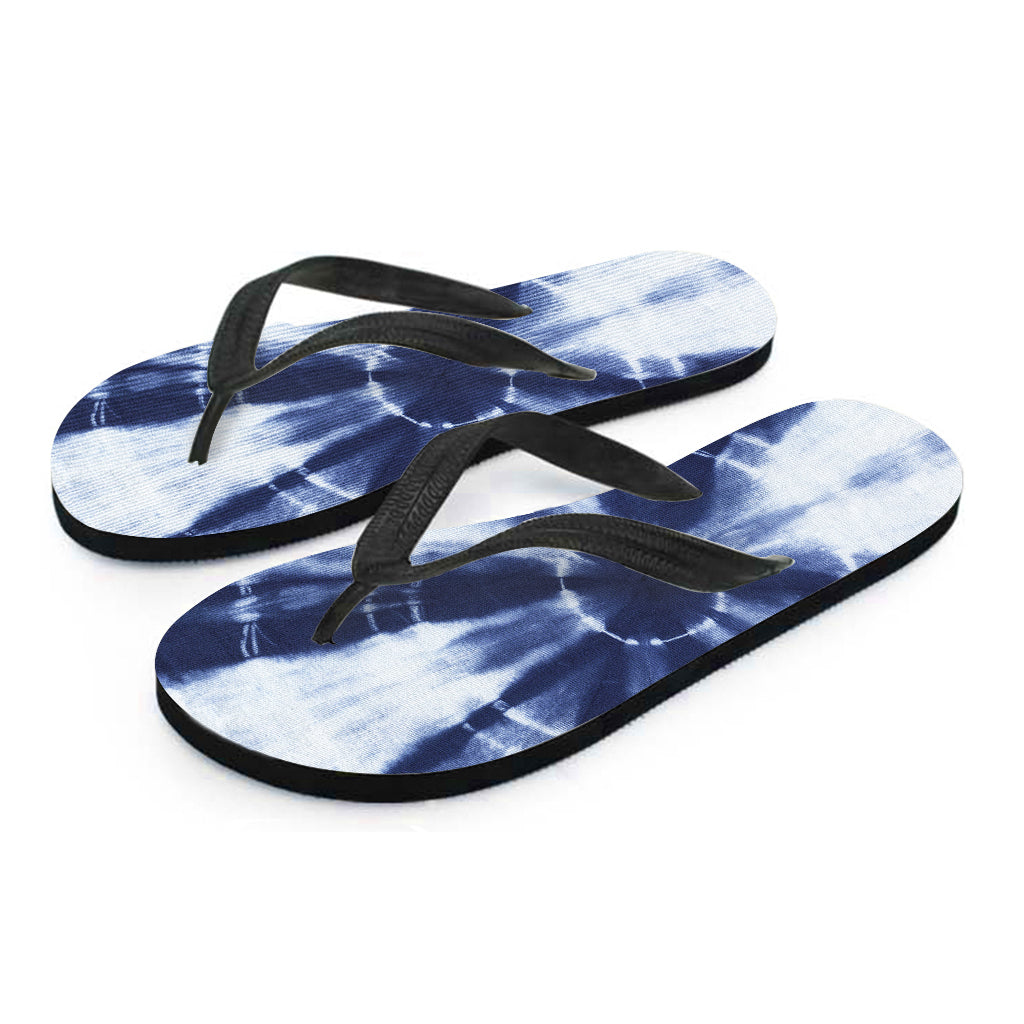 Tie Dye Shibori Print Flip Flops