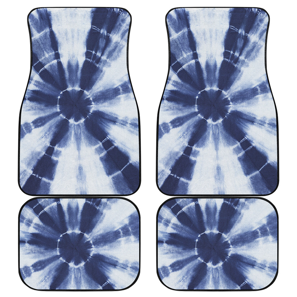 Tie Dye Shibori Print Front and Back Car Floor Mats