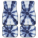 Tie Dye Shibori Print Front and Back Car Floor Mats
