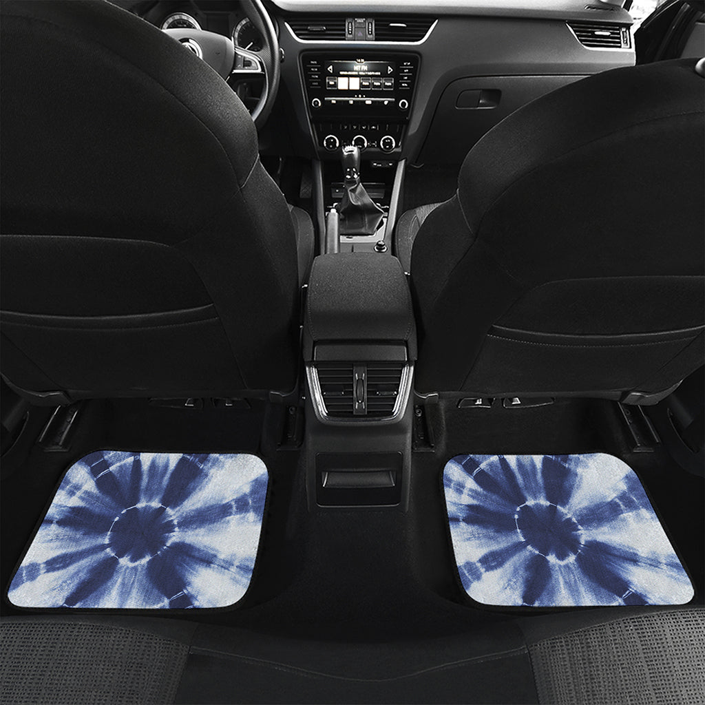 Tie Dye Shibori Print Front and Back Car Floor Mats