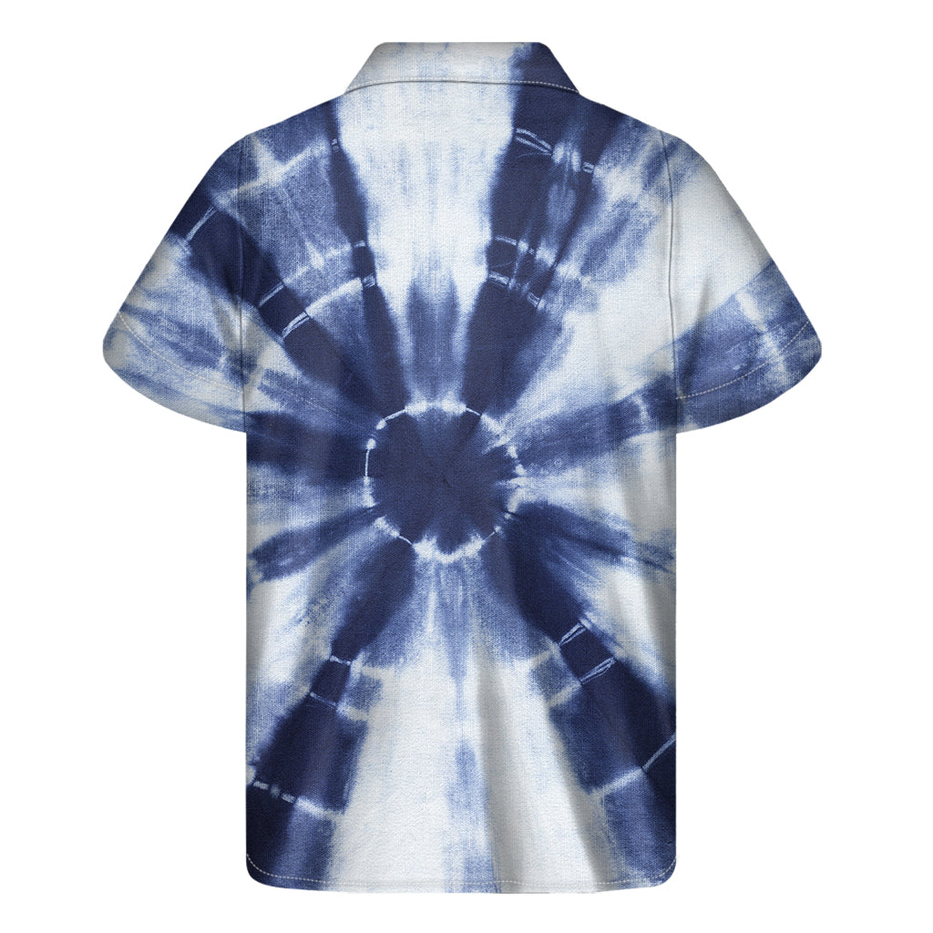 Tie Dye Shibori Print Men's Short Sleeve Shirt