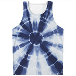 Tie Dye Shibori Print Men's Tank Top