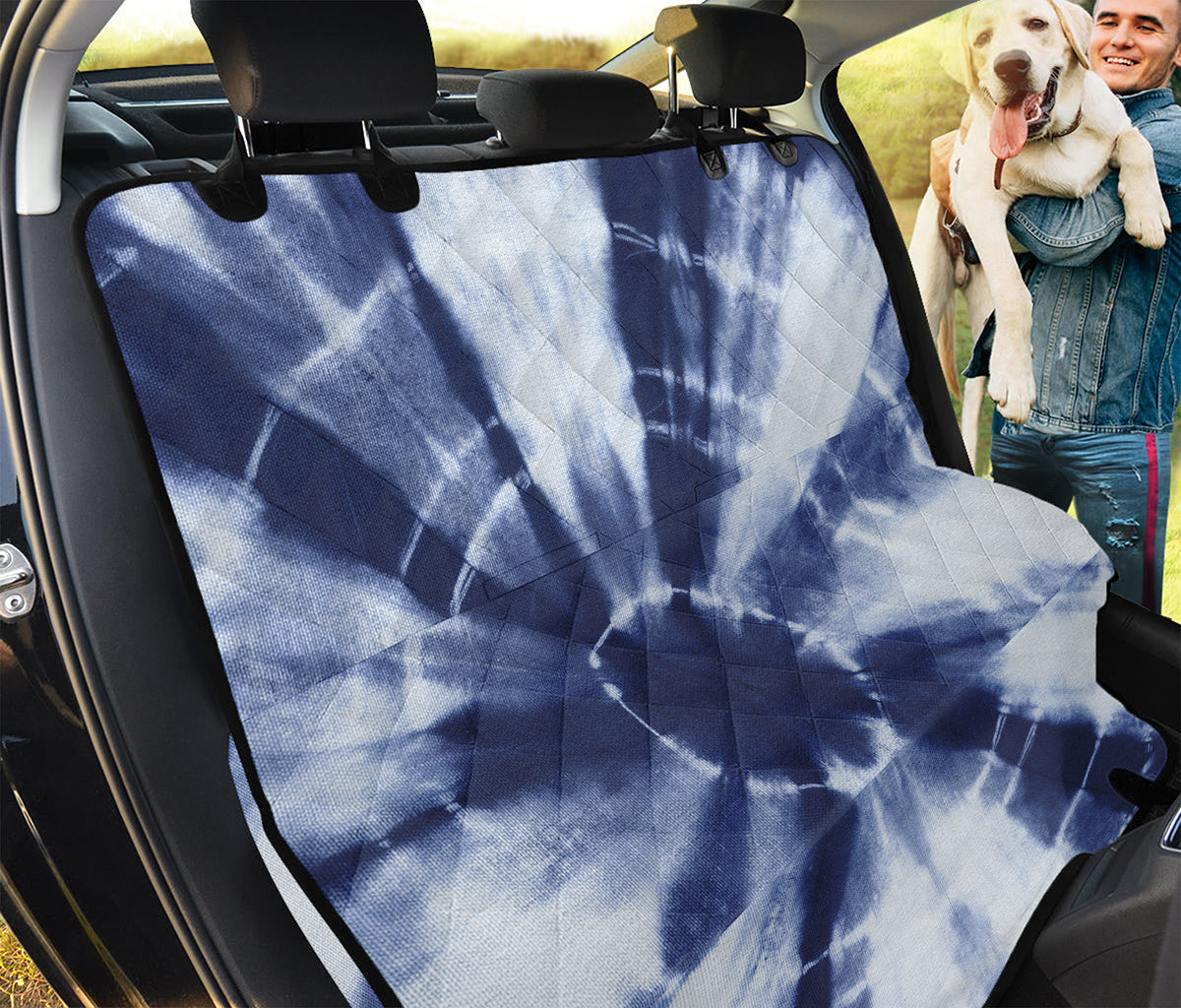 Tie Dye Shibori Print Pet Car Back Seat Cover