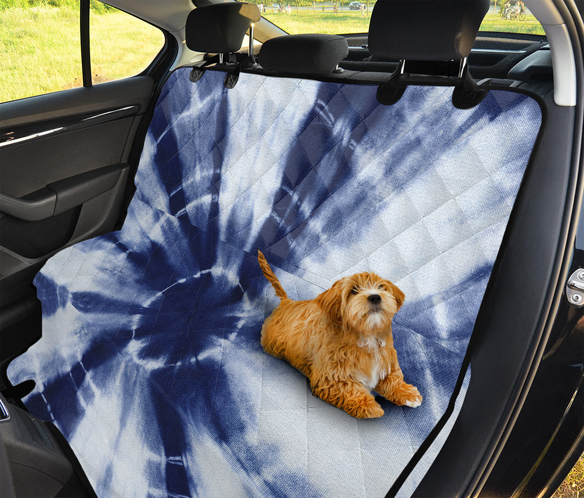 Tie Dye Shibori Print Pet Car Back Seat Cover