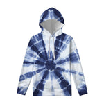 Tie Dye Shibori Print Pullover Hoodie