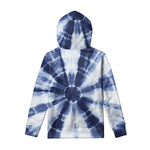 Tie Dye Shibori Print Pullover Hoodie