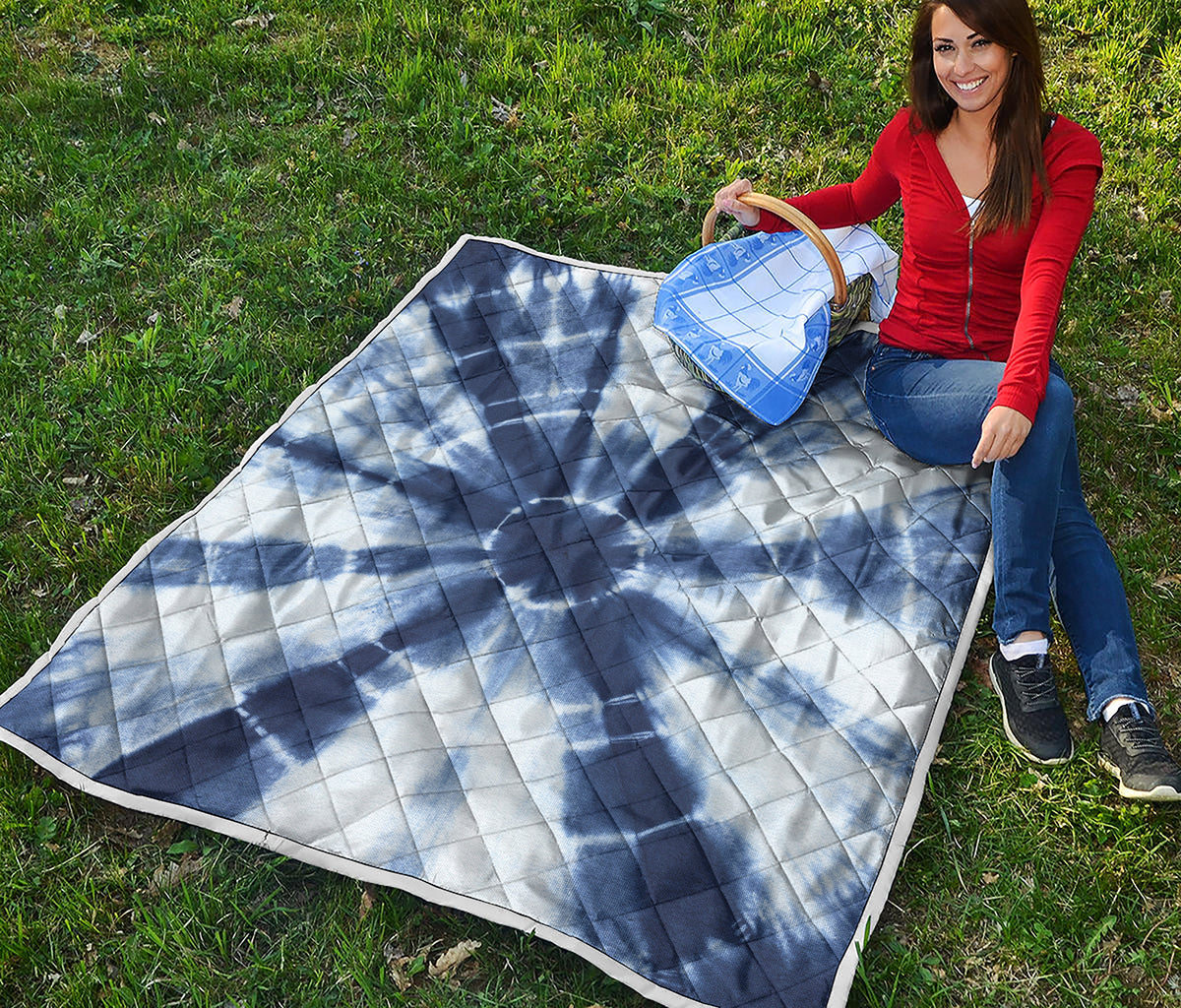 Tie Dye Shibori Print Quilt