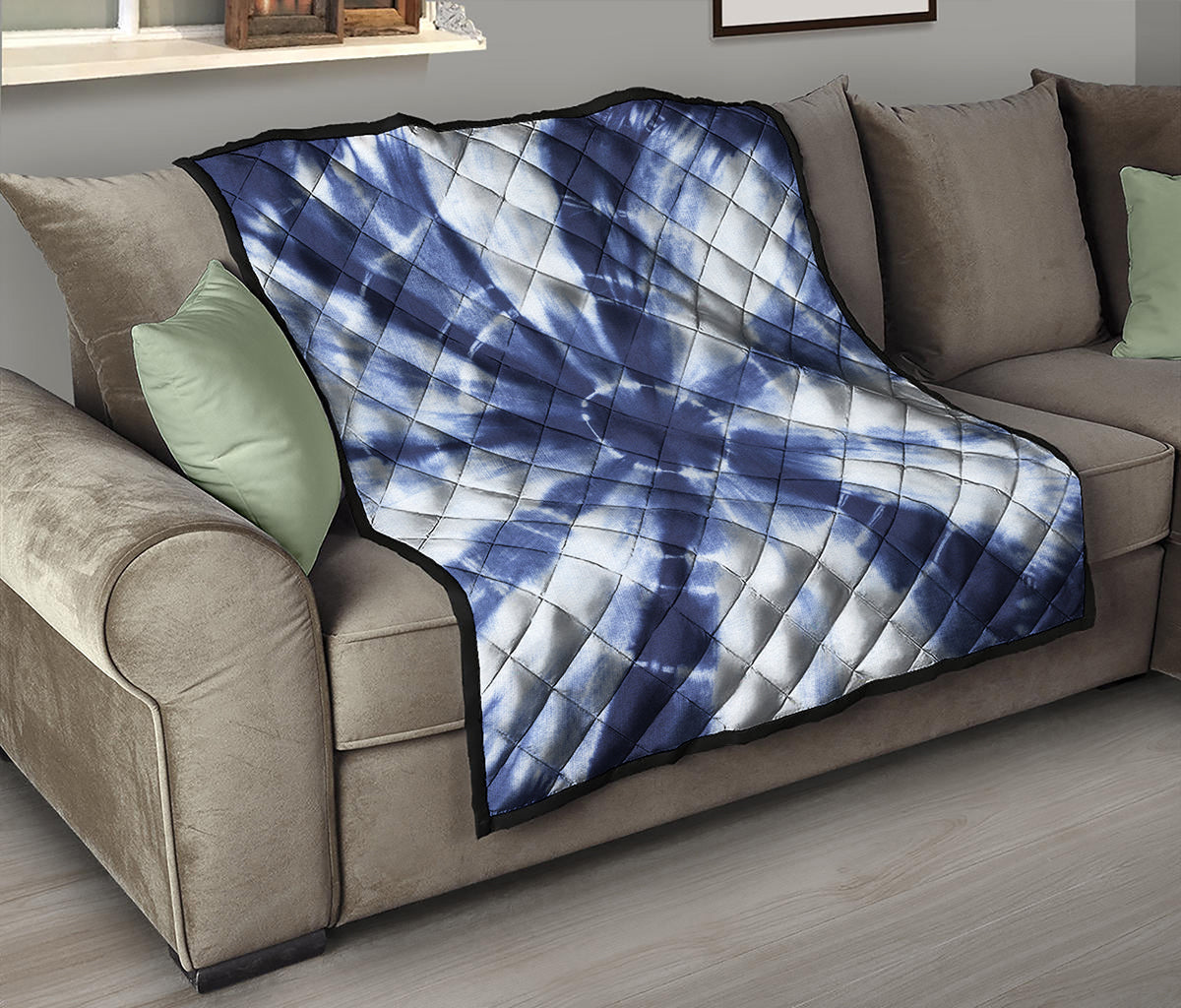 Tie Dye Shibori Print Quilt