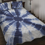 Tie Dye Shibori Print Quilt Bed Set