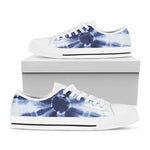 Tie Dye Shibori Print White Low Top Shoes