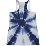 Tie Dye Shibori Print Women's Racerback Tank Top