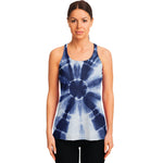 Tie Dye Shibori Print Women's Racerback Tank Top